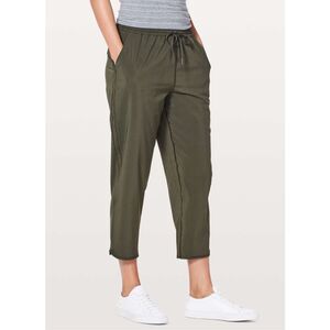 Lululemon Keep It Classic Crop 23" In Dark Olive Size 4